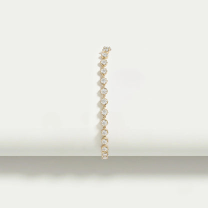 OEC Rundschliff Labor Diamant Armband mit Schwarzer Beschichtung