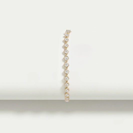 OEC Rundschliff Labor Diamant Armband mit Schwarzer Beschichtung