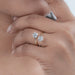 Old European Round Diamond Toi Et Moi Engagement Ring Rings