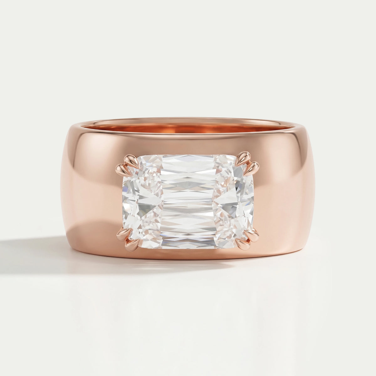 Verlobungsring mit Criss-Cut-Diamanten aus Laborzucht