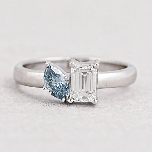 Two Stone Emerald Toi Et Moi Ring Rings