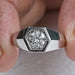 Round Cut Single Diamond Ring For Men's