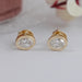 Oval Lab Diamond Bezel Set Stud Earring Earring