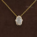 Antique Hamsa Hand Shape Lab Diamond Solitaire Pendant Necklaces