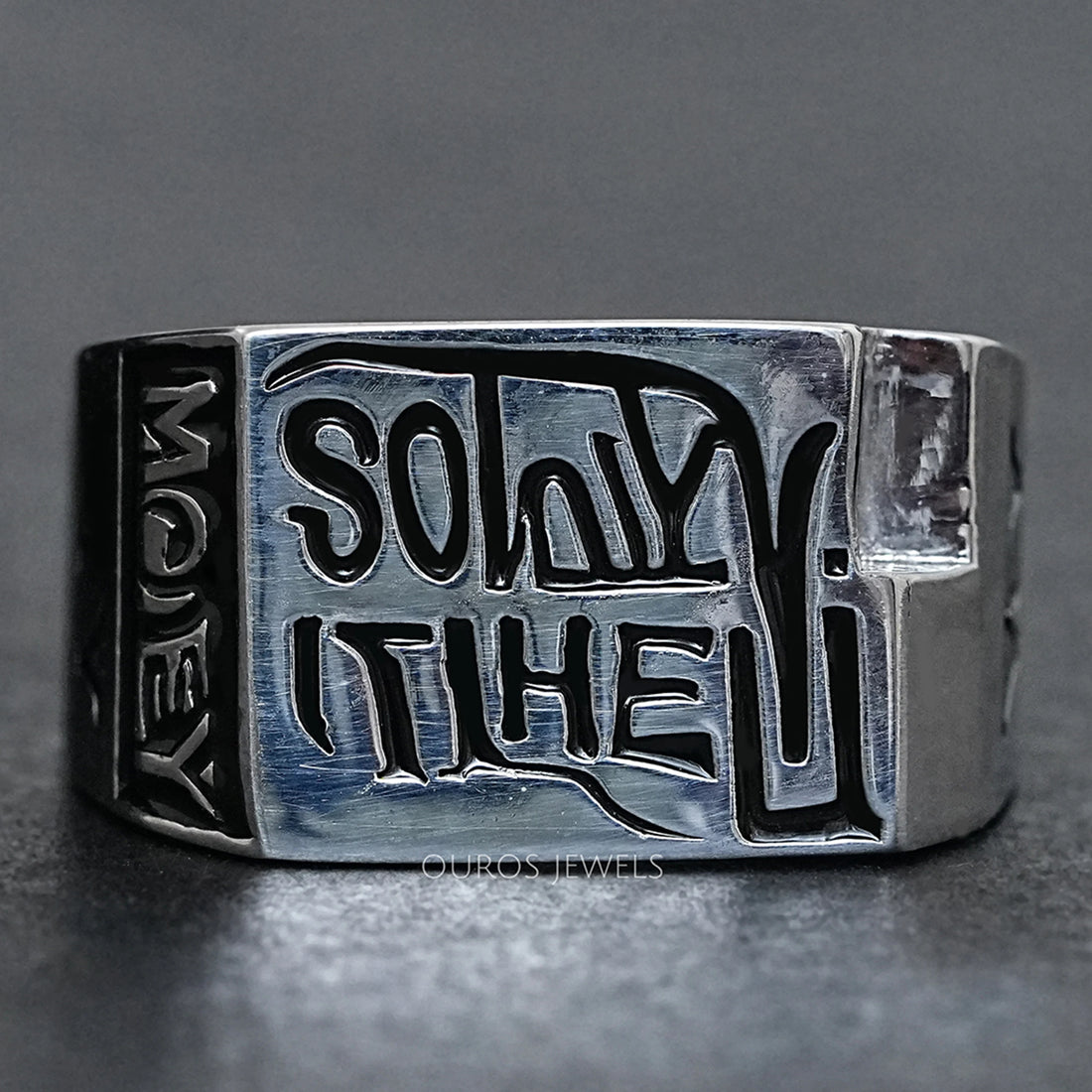 Men's Engraved Wedding Band Rings