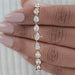 Bezel Set Pear Cut East West Set Tennis Bracelet Bracelet