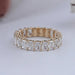 Radiant Cut Lab Grown Diamond Eternity Wedding Band Rings