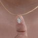 Oval Lab Diamond Molten Heirloom Pendant Necklaces