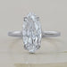 Old Mine Moval Lab Diamond Solitaire Engagement Ring Ring