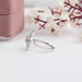 0.40 CT Pink Pear Cut Lab Diamond Double Halo Ring Ring