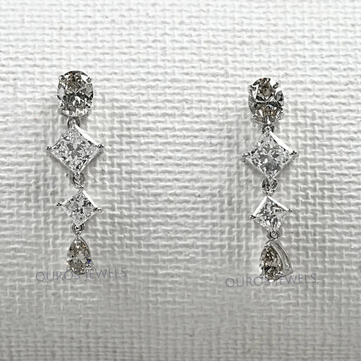 Multi Shape Lab Diamond Drop Earrings Earring
