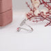 Pink Pear And Marquise Cut Diamond Leaves Style Bypass Ring Ring