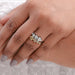 Fancy Yellow Heart Cut Lab Diamond Bypass Ring Ring