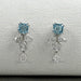 Aquamarine And Diamond Drop Earrings Earrings