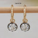 Old European Round Cut Lab Diamond Lever Back Earrings 2.40 TCW Earrings