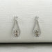 Diamond Layered Teardrop Dangle Earrings Earrings