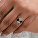 Black Princess Lab Diamond Anniversary Ring Rings