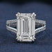 Emerald Cut Diamond Engagement Ring - Beyonce Edition
