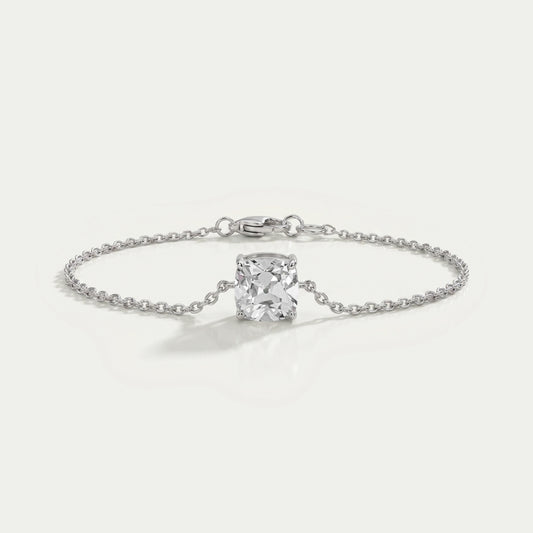 Multi-Labor-Diamantarmband mit Lünettenfassung und Solitär-Kette