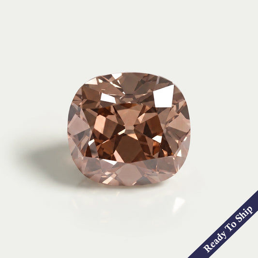 5.08 Karat "Old Mine Cushion"-Champagner-Diamant