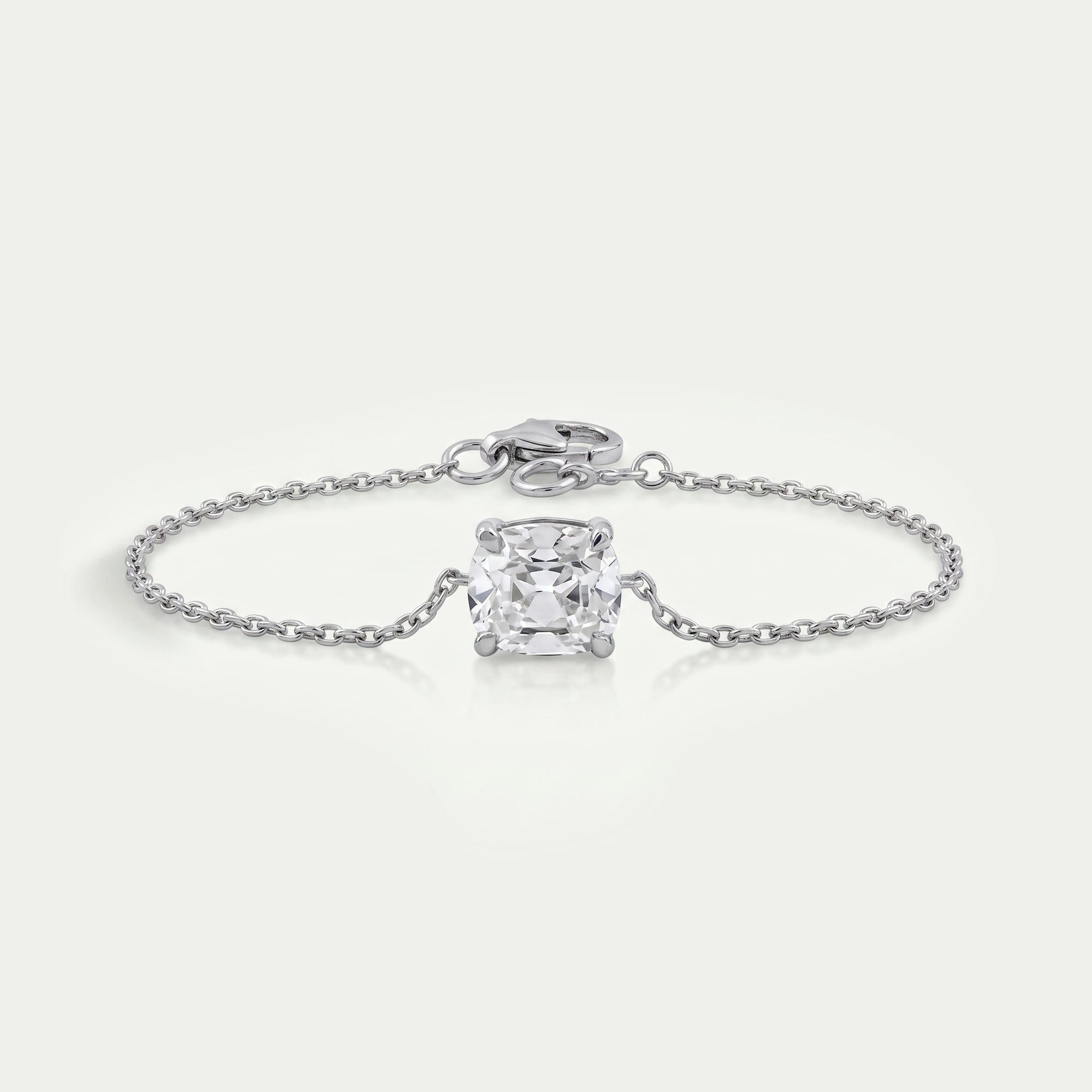 Multi-Labor-Diamantarmband mit Lünettenfassung und Solitär-Kette