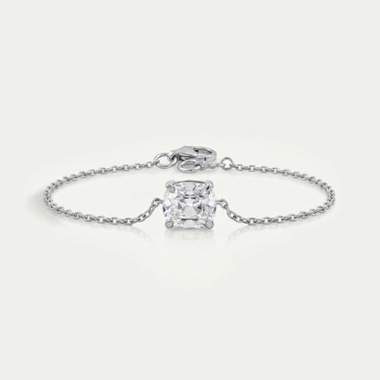 Multi-Labor-Diamantarmband mit Lünettenfassung und Solitär-Kette