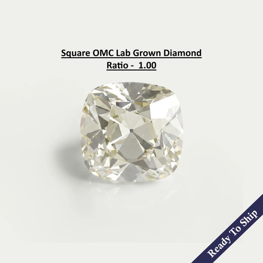 Square Old Mine Cushion Lab Grown Loose Diamond Loose