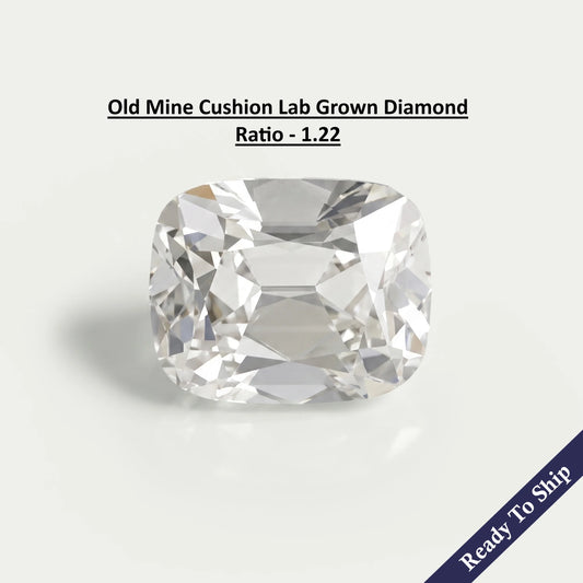 3.40 CT im Labor gezüchteter Altschliff-Kissenschliff-Diamant
