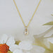 Old Mine Moval Lab Diamond Bezel Set Pendant Necklaces
