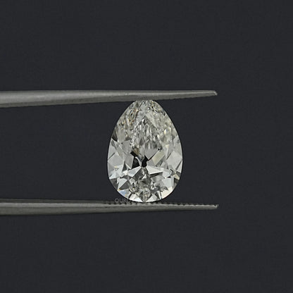 3.53 CT Old Mine Pear Lab Grown Loose diamond Loose