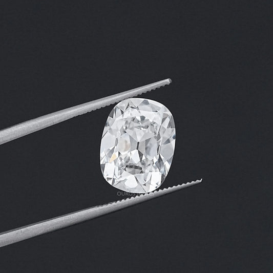 6.00 Carat Old Mine Cushion Cut Lab Grown Diamond Loose