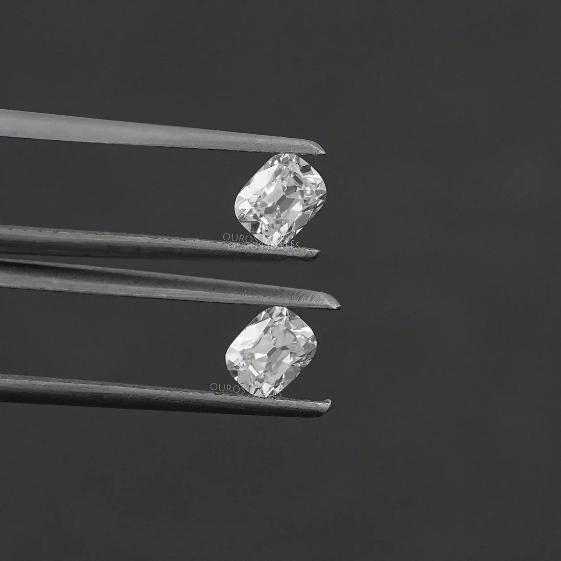 Lab Diamond Old Mine Cushion Matching Pair Loose