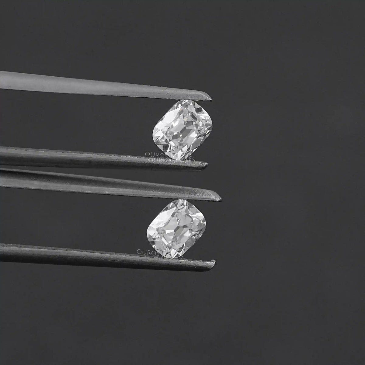 Lab Diamond Old Mine Cushion Matching Pair Loose