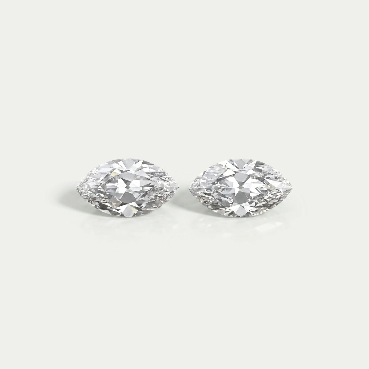 Old Mine Marquise Lab Diamond Matching Pair Loose