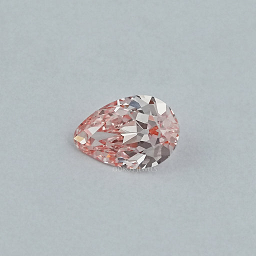 Fancy Vivid Pink Old Mine Pear Lab Grown Diamond Loose
