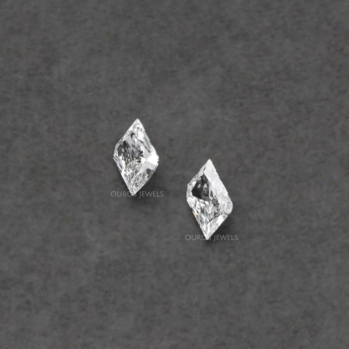 Rounded Modified Kite Shape Lab Diamond Pair Loose