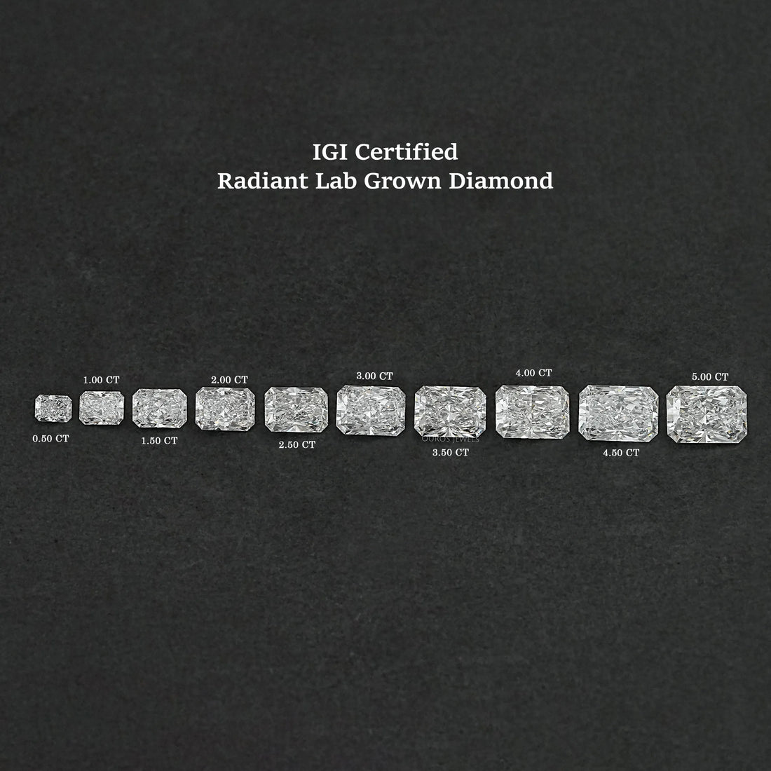 IGI Certified Radiant Cut Lab Grown Diamond IGI Certified Diamond Loose