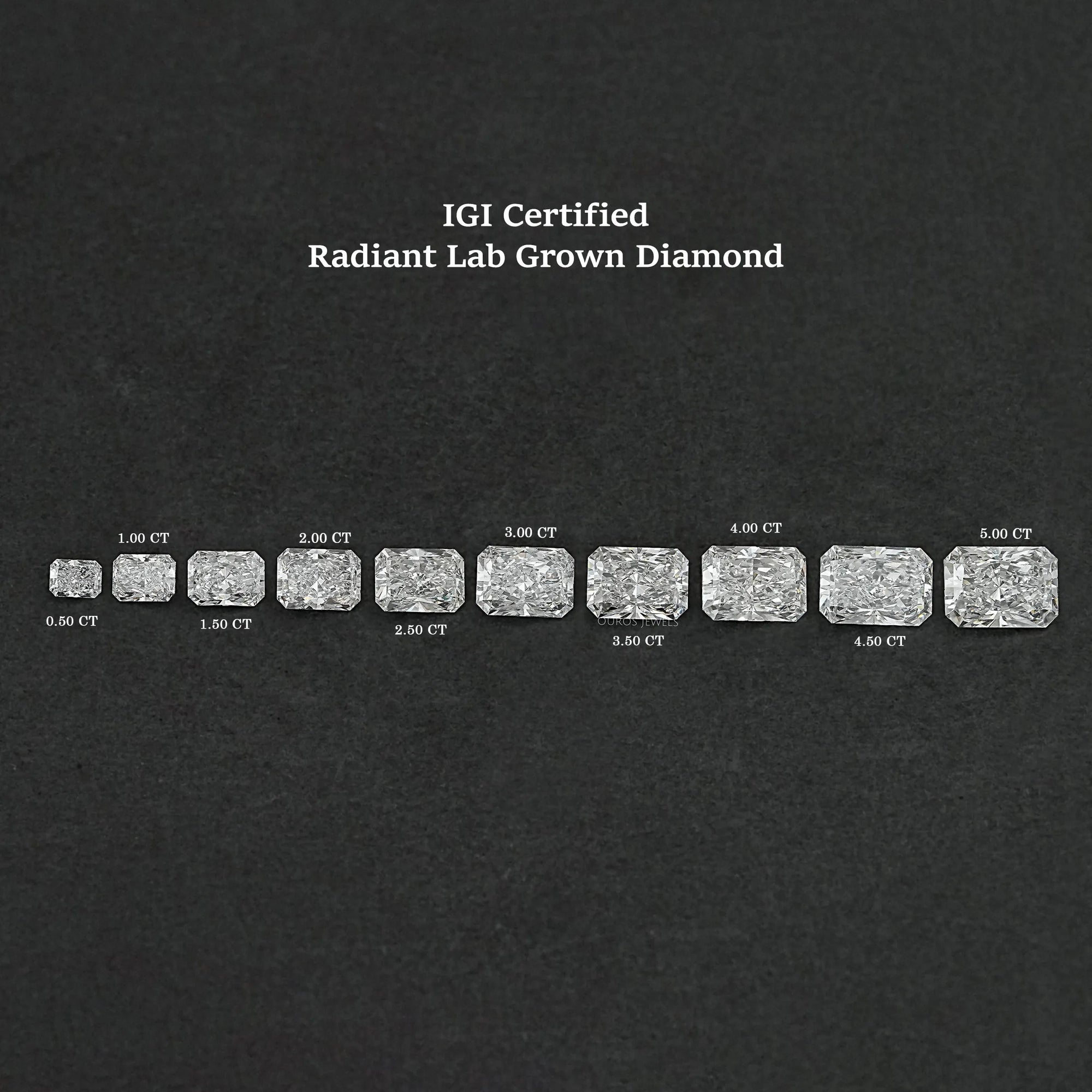 IGI Certified Radiant Cut Lab Grown Diamond IGI Certified Diamond Loose