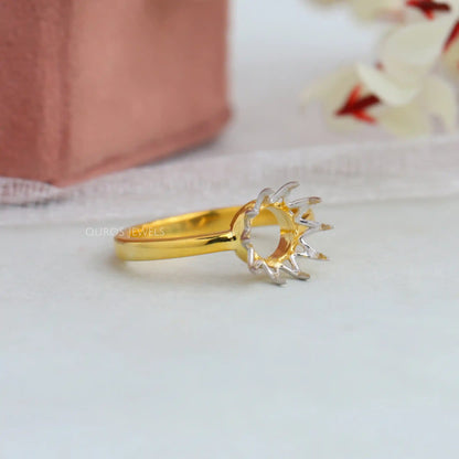 Semi Mount Solitaire Setting Ring