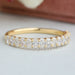 Oval Cut Lab Grown Diamond Half Eternity Wedding Band