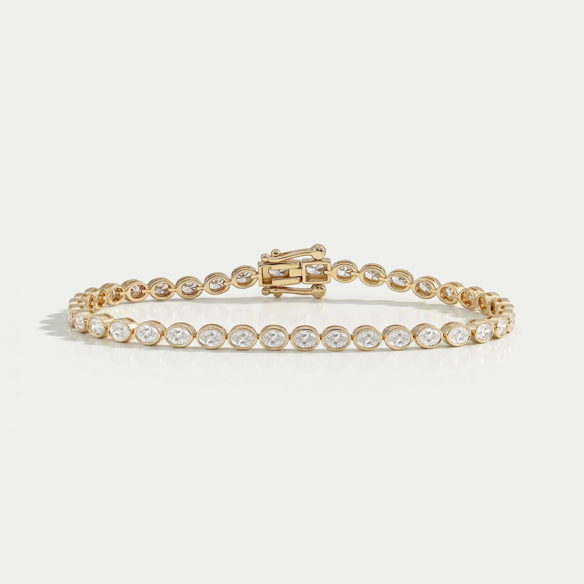 East West Oval Lab Diamond Tennis Bracelet Bracelet