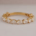 Pear Cut Lab Grown Diamond Half Eternity Band