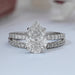 Pear Cut Solitaire Accent Bridal Ring Set