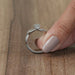 Infinity Pear Lab Diamond Engagement Ring Ring