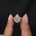 Rose Gold Pear Cut Diamond Engagement Ring