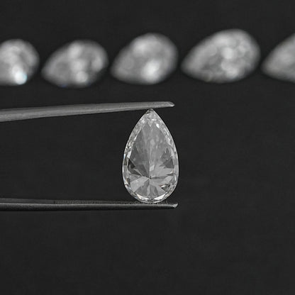 Certified Pear Cut Lab Grown Diamond Loose