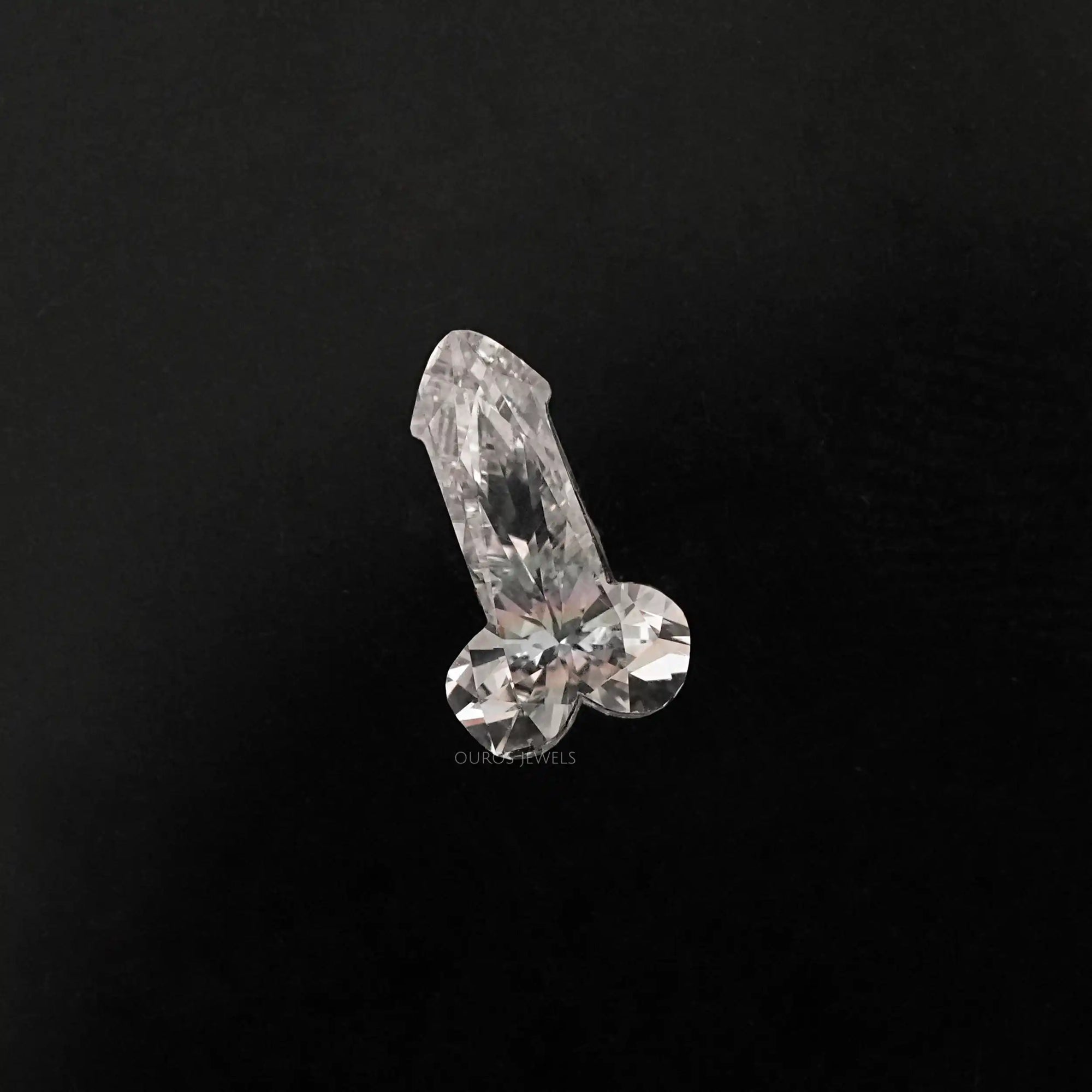 Penis Shape Lab Grown Diamond Loose