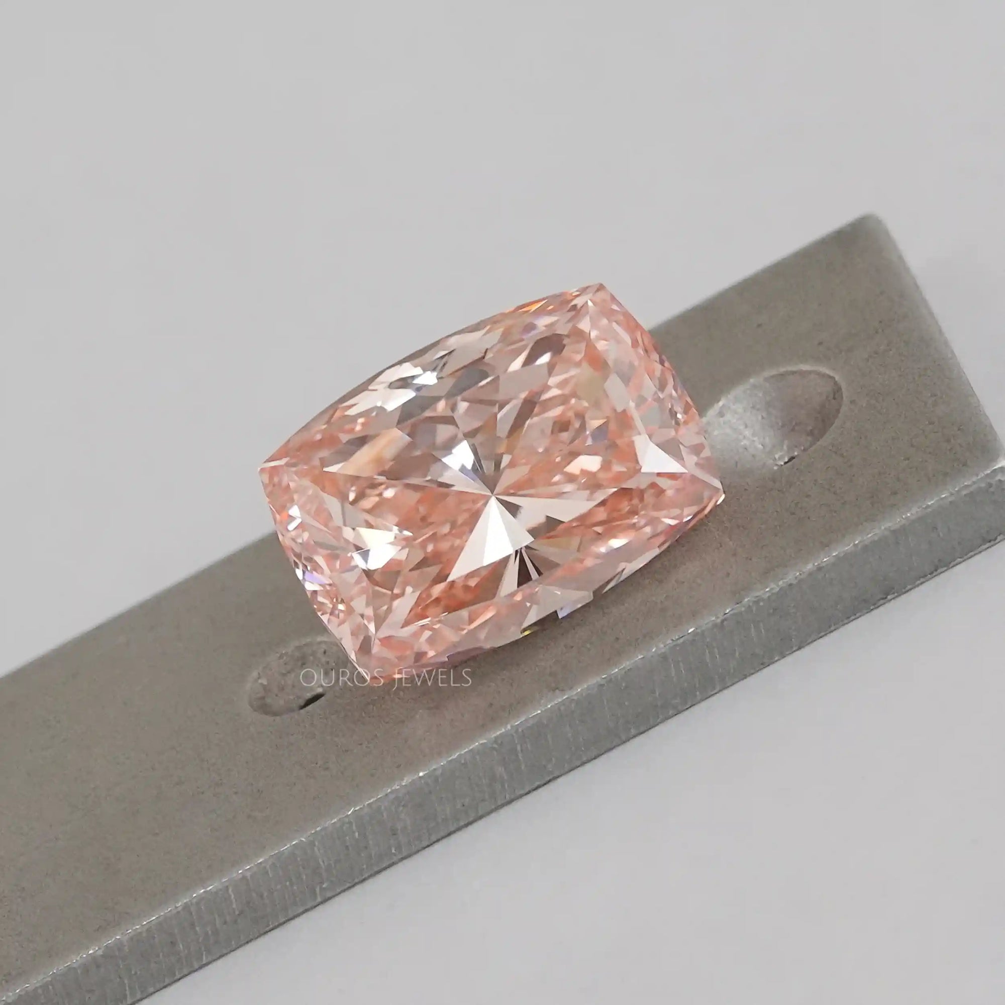 5.40 Carat Modified Pink Cushion Cut Lab Diamond Loose