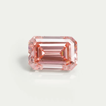 1.05 Carat Pink Emerald Cut Lab Diamond