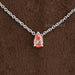 Pink Pear Cut Lab Grown Diamond Pendant Necklaces